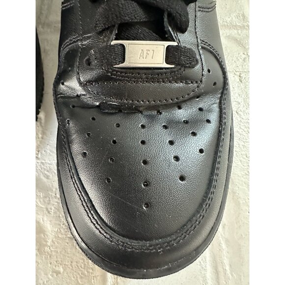 Nike Air Force 1 07’ Sneakers Mens 10.5 Triple Black Low Top - Picture 10 of 14